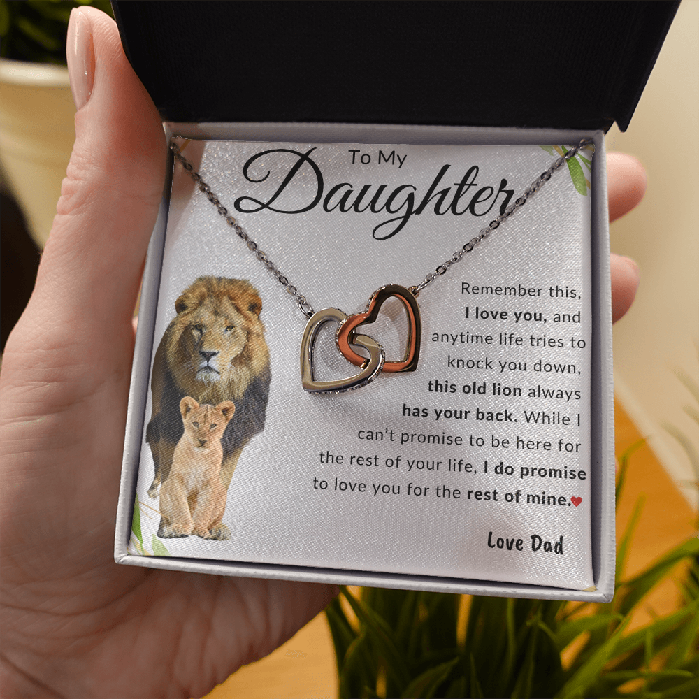 To My Daughter | Interlocking Hearts | Love Dad