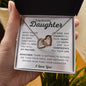 To My Beautiful Daughter | Interlocking Hearts