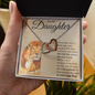 To My Daughter | I Love You | Interlocking Hearts Necklace