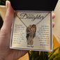 To My Daughter | Interlocking Hearts Necklace