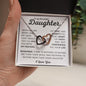 To My Beautiful Daughter | Interlocking Hearts