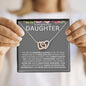 To My Beautiful Daughter | Interlocking Hearts | Color Card G