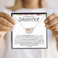 To My Beautiful Daughter | Love Mom | Interlocking Hearts