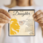 To My Daughter | Interlocking Hearts | Love Dad | Lion Silouette