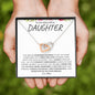 To My Beautiful Daughter | Love Mom | Interlocking Hearts