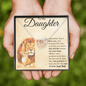 To My Daughter | I Love You | Interlocking Hearts Necklace