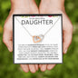 To My Beautiful Daughter | Interlocking Hearts | Color Card W