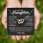 To My Beautiful Daughter | Interlocking Hearts