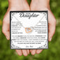 To My Daughter | Never Forget That I Love You | Interlocking Hearts Necklace | WC23215