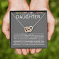 To My Beautiful Daughter | Interlocking Hearts | Color Card G