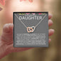 To My Beautiful Daughter | Interlocking Hearts | Color Card G