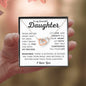 To My Beautiful Daughter | Interlocking Hearts