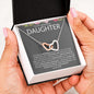 To My Beautiful Daughter, Love Dad | Interlocking Hearts