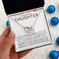 To My Beautiful Daughter | Interlocking Hearts | Color Card W