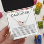 To My Beautiful Daughter | Interlocking Hearts | Color Card W
