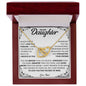 To My Daughter | Never Forget That I Love You | Interlocking Hearts Necklace | WC23215