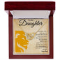 To My Daughter | Interlocking Hearts | Love Dad | Lion Silouette