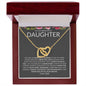 To My Beautiful Daughter, Love Dad | Interlocking Hearts