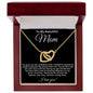 To My Beautiful Mom | Interlocking Hearts Necklace | BC23215