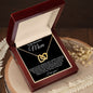To My Beautiful Mom | Interlocking Hearts Necklace | BC23215