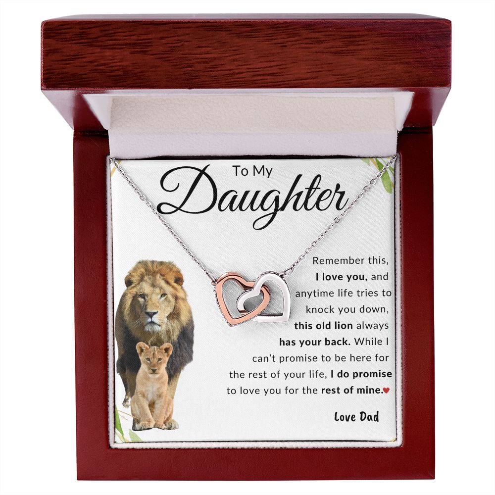 To My Daughter | Interlocking Hearts | Love Dad