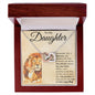 To My Daughter | I Love You | Interlocking Hearts Necklace