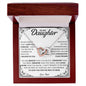 To My Daughter | Never Forget That I Love You | Interlocking Hearts Necklace | WC23215