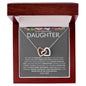 To My Beautiful Daughter, Love Dad | Interlocking Hearts