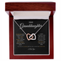 To My Dear Granddaughter, Interlocking Hearts Necklace