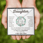 To My Beautiful Daughter | Forever Love Necklace | Wreath | WC