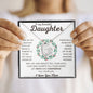 To My Beautiful Daughter | Forever Love Necklace | Wreath | WC