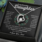 To My Beautiful Daughter | Forever Love Necklace | Wreath | BC