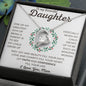 To My Beautiful Daughter | Forever Love Necklace | Wreath | WC