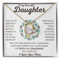 To My Beautiful Daughter | Forever Love Necklace | Wreath | WC