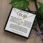 To My Beautiful Wife | Forever Love Necklace | The day I Met You | WC23211