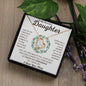 To My Beautiful Daughter | Forever Love Necklace | Wreath | WC