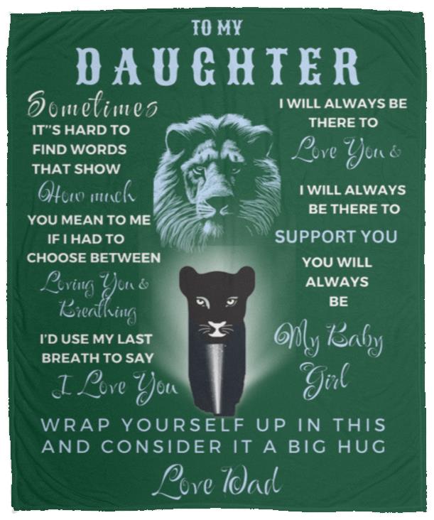 On sale To My Daughter I Will Always Carry You Fleece Blanket 50x60