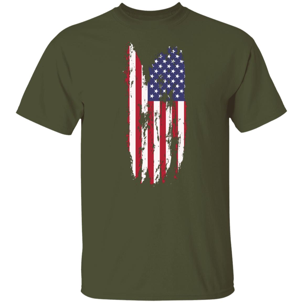 Battle Worn American Flag | G500 5.3 oz. T-Shirt