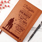 To My Daughter, Graphic Leather Journal | Love Dad | 230810