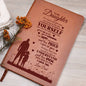 To My Daughter, Graphic Leather Journal | Love Dad | 230810