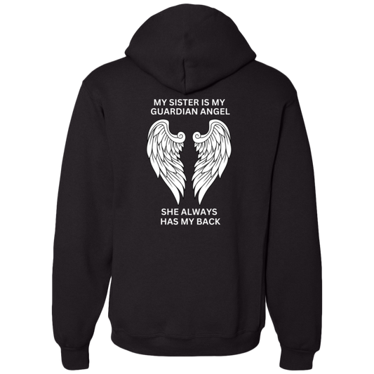 My Sister Is My Guardian Angel | 695HBM Dri-Power Fleece Pullover Hoodie | 23329