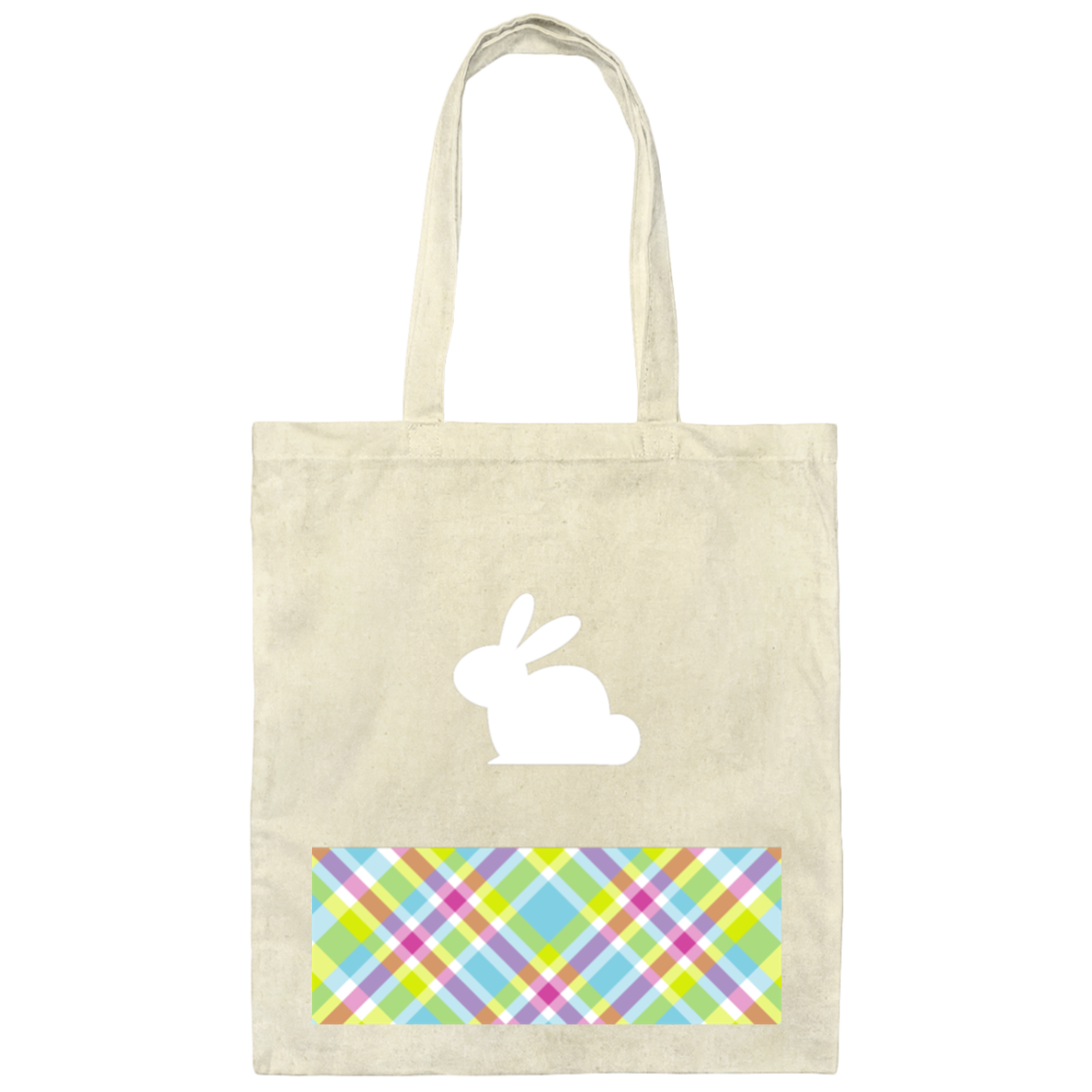 Easter Basket Tote | White Bunny | 2339-10