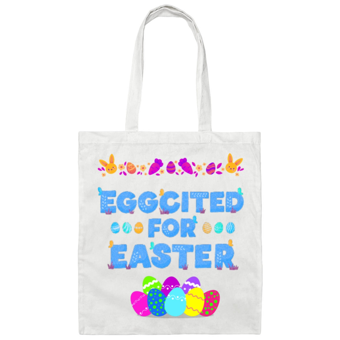 Easter Basket Tote | Eggcited | 2339-6