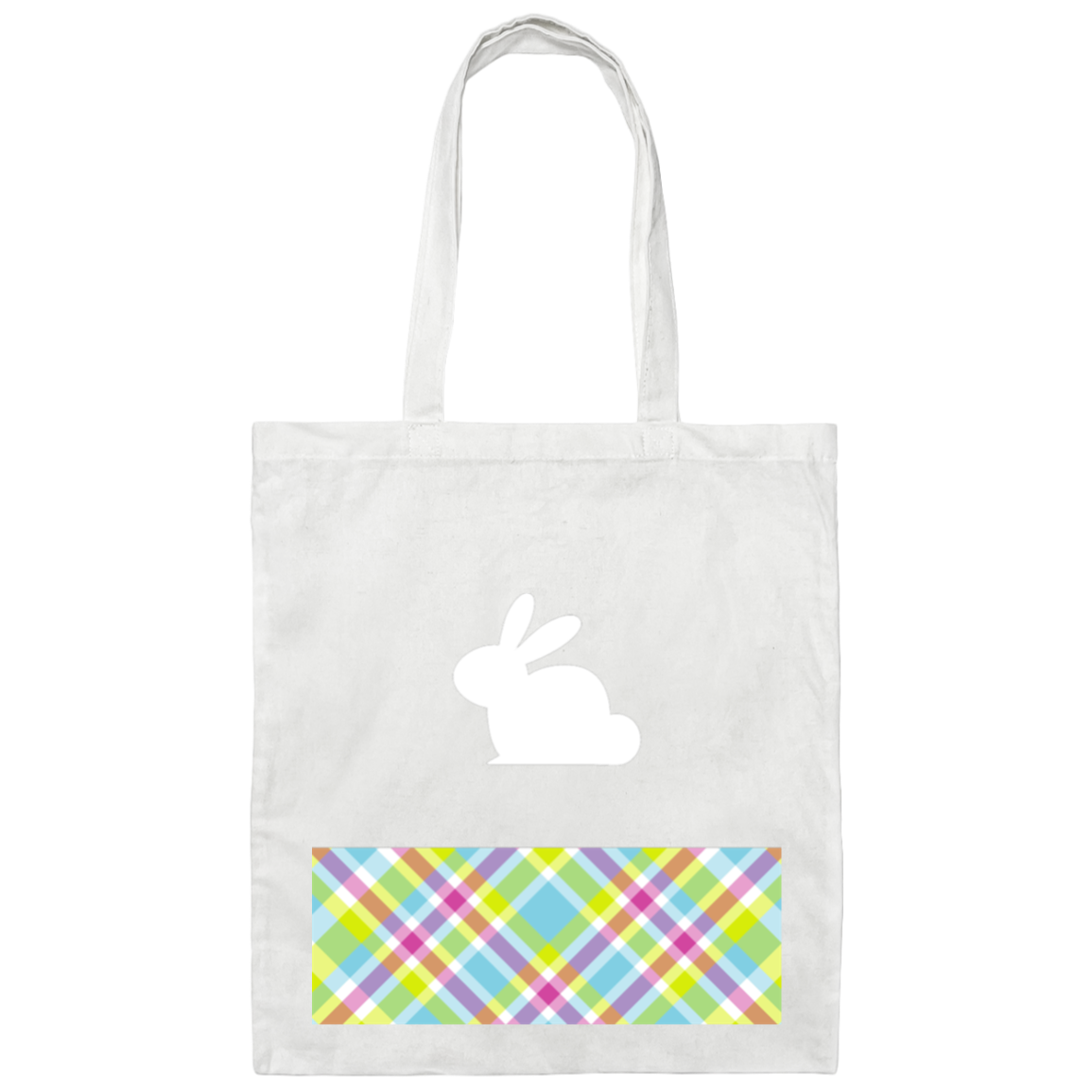 Easter Basket Tote | White Bunny | 2339-10