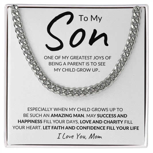 To My Son | Cuban Link Chain | WC
