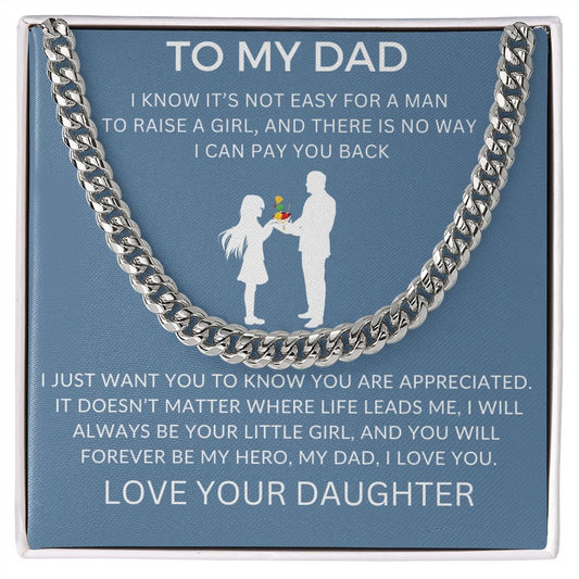 To My Dad | Cuban Link Necklace