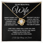 To My Beautiful Wife | Love Knot Necklace | BC2337