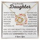 To My Beautiful Daughter | Out of Reach | Love Knot Necklace