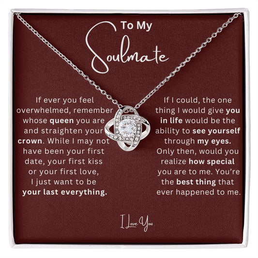 To My Soulmate | Love Knot Necklace | 2315 Color