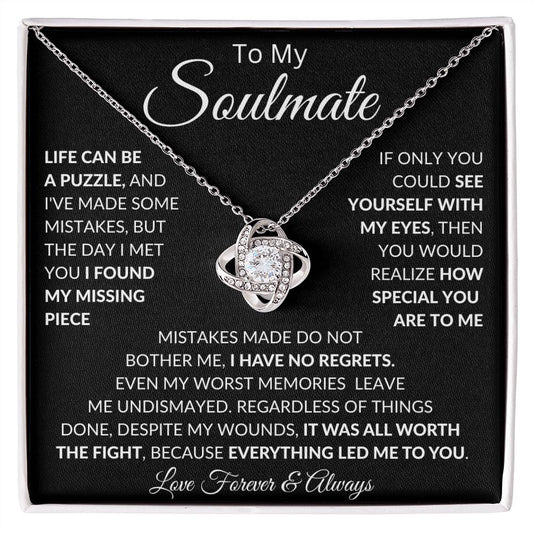 To My Soulmate | Love Knot Necklace | BC